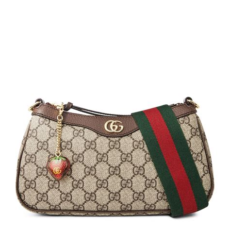 gucci ophidia shoulder bag strawberry|Gucci ophidia black suede.